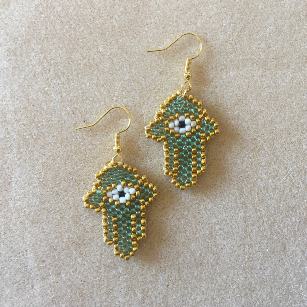 Hand Crafted Beaded Earrings